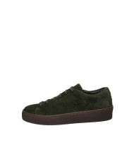 Pawelk's 25450 Sneaker bassa uomo in pelle scamosciata Verde Militare