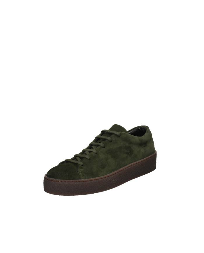 Pawelk's 25450 Sneaker bassa uomo in pelle scamosciata Verde Militare Pawelk's 25450 Sneaker bassa uomo in pelle scamosciata Verde Militare