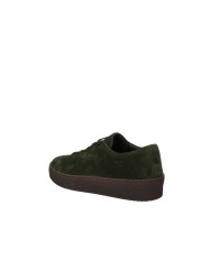 Pawelk's 25450 Sneaker bassa uomo in pelle scamosciata Verde Militare
