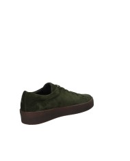 Pawelk's 25450 Sneaker bassa uomo in pelle scamosciata Verde Militare