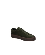 Pawelk's 25450 Sneaker bassa uomo in pelle scamosciata Verde Militare