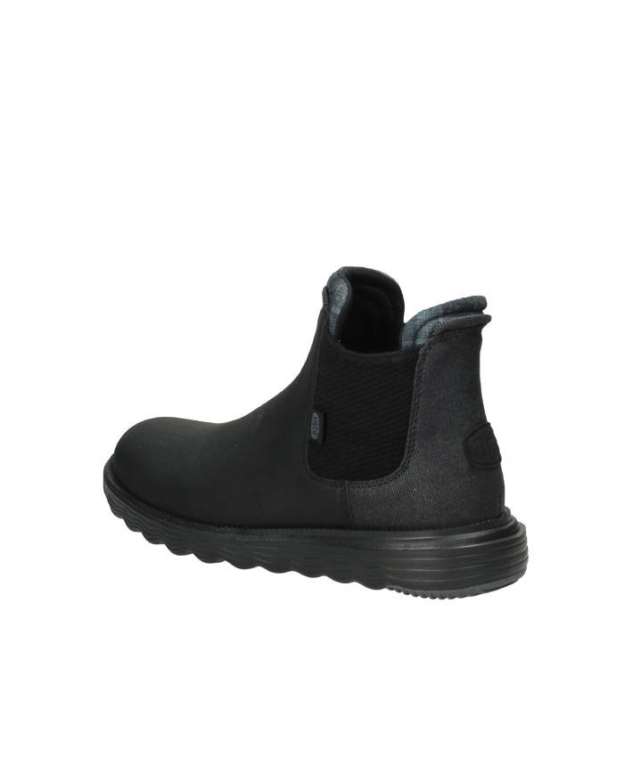 Hey Dude Shoes Branson Classic.060 Beatles in ecopelle e tessuto Nero Hey Dude Shoes Branson Classic.060 Beatles in ecopelle e tessuto Nero