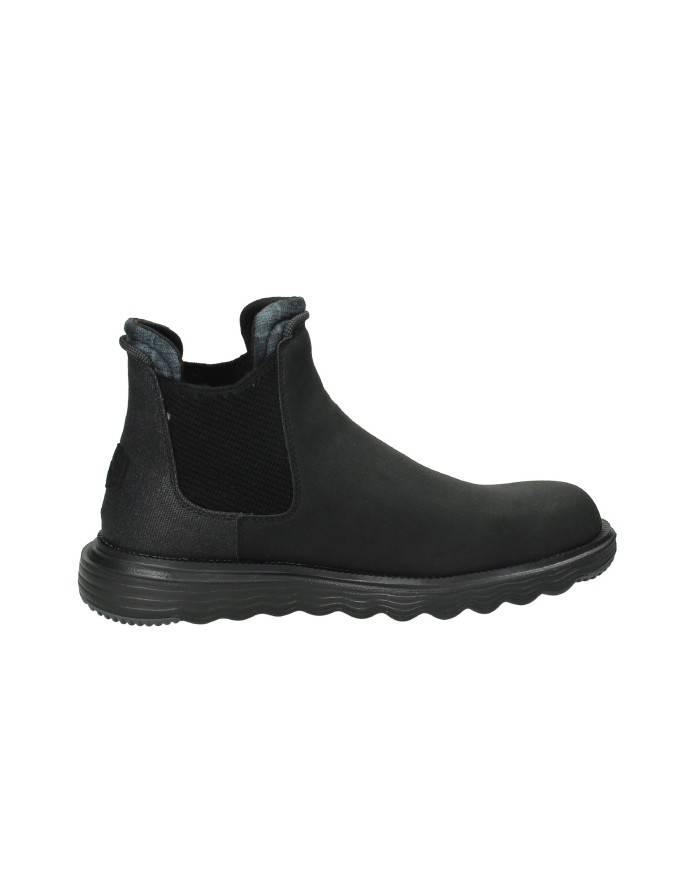 Hey Dude Shoes Branson Classic.060 Beatles in ecopelle e tessuto Nero Hey Dude Shoes Branson Classic.060 Beatles in ecopelle e tessuto Nero