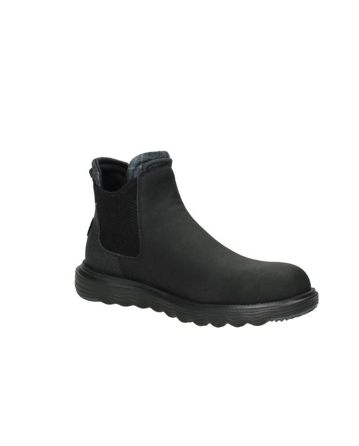 Hey Dude Shoes Branson Classic.060 Beatles in ecopelle e tessuto Nero Hey Dude Shoes Branson Classic.060 Beatles in ecopelle e tessuto Nero
