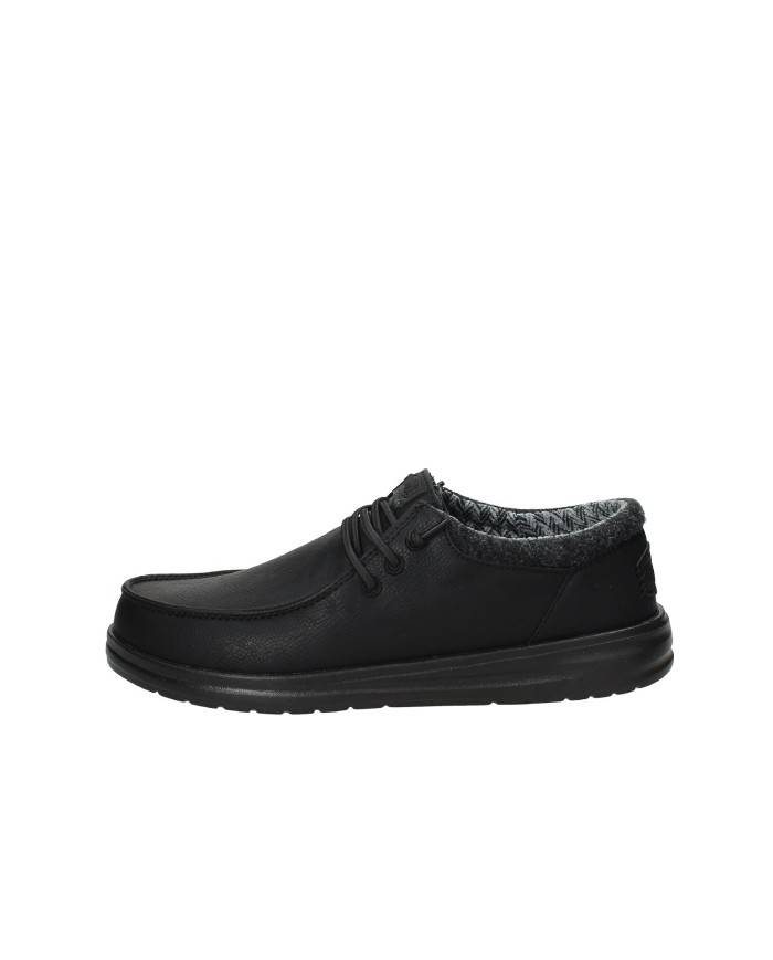 Hey Dude Shoes Paul Classic.060 Mocassino uomo in eco nabuk Nero Hey Dude Shoes Paul Classic.060 Mocassino uomo in eco nabuk Nero
