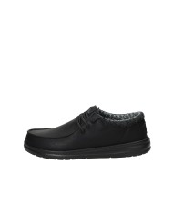 Hey Dude Shoes Paul Classic.060 Mocassino uomo in eco nabuk Nero Hey Dude Shoes Paul Classic.060 Mocassino uomo in eco nabuk Nero