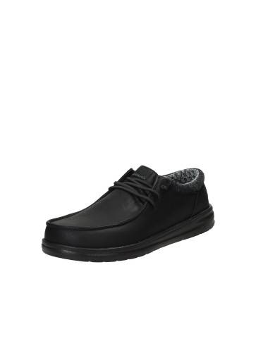 Hey Dude Shoes Paul Classic.060 Mocassino uomo in eco nabuk Nero Hey Dude Shoes Paul Classic.060 Mocassino uomo in eco nabuk Nero
