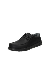 Hey Dude Shoes Paul Classic.060 Mocassino uomo in eco nabuk Nero Hey Dude Shoes Paul Classic.060 Mocassino uomo in eco nabuk Nero