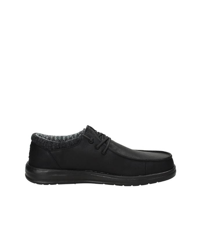 Hey Dude Shoes Paul Classic.060 Mocassino uomo in eco nabuk Nero Hey Dude Shoes Paul Classic.060 Mocassino uomo in eco nabuk Nero