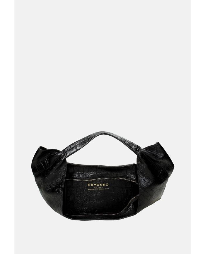 Ermanno Scervino 12402005 Borsa maxi in ecopelle stampa cocco Nero