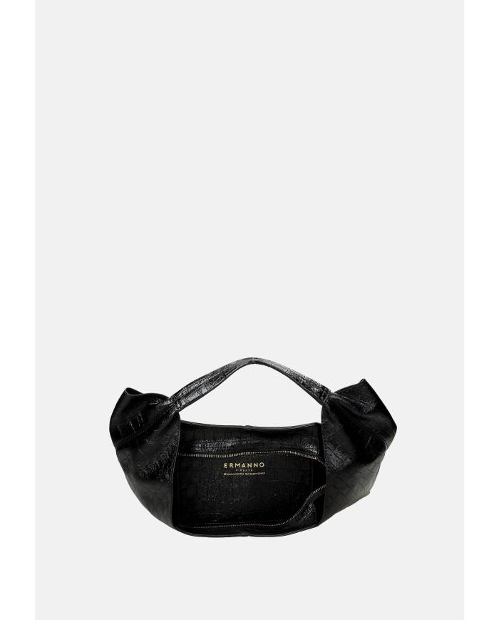 Ermanno Scervino 12402006 Borsa small in ecopelle stampa cocco Nero