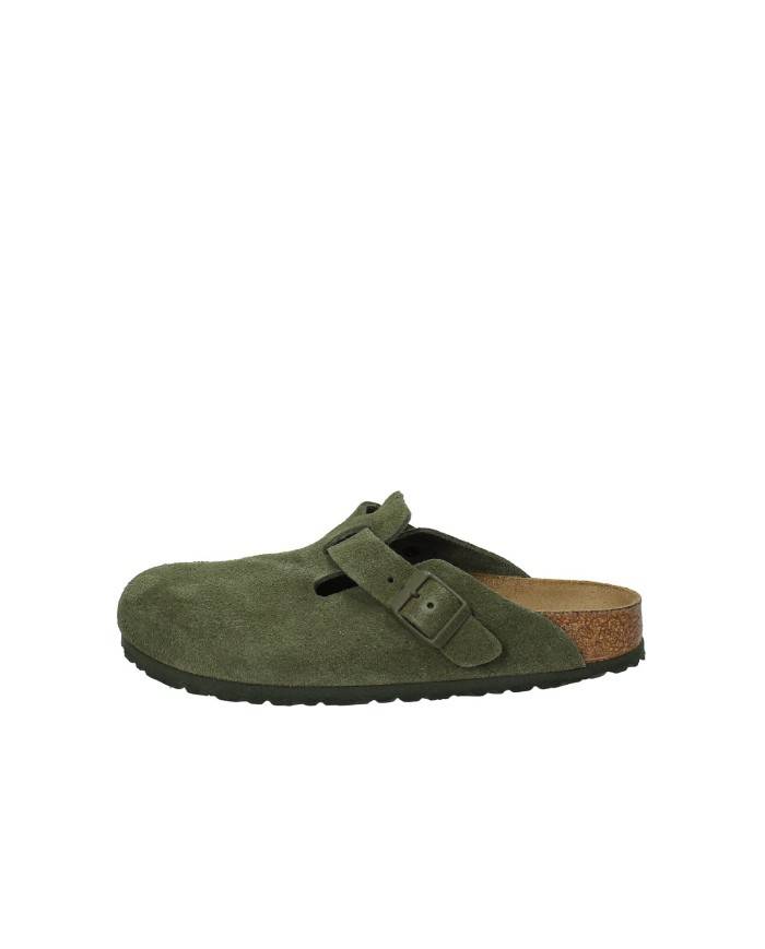 Birkenstock Boston.1024714 Sabto Boston in camoscio Verde Timo Birkenstock Boston.1024714 Sabto Boston in camoscio Verde Timo