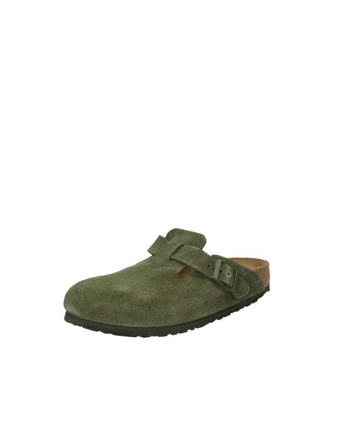 Birkenstock Boston.1024714 Sabto Boston in camoscio Verde Timo Birkenstock Boston.1024714 Sabto Boston in camoscio Verde Timo