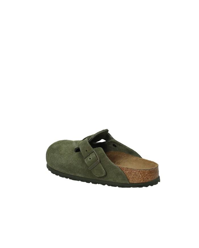 Birkenstock Boston.1024714 Sabto Boston in camoscio Verde Timo Birkenstock Boston.1024714 Sabto Boston in camoscio Verde Timo