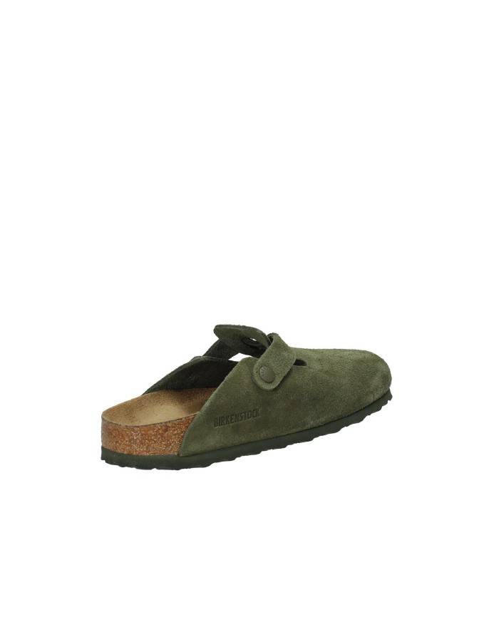 Birkenstock Boston.1024714 Sabto Boston in camoscio Verde Timo Birkenstock Boston.1024714 Sabto Boston in camoscio Verde Timo