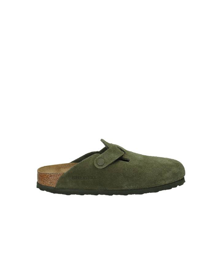 Birkenstock Boston.1024714 Sabto Boston in camoscio Verde Timo Birkenstock Boston.1024714 Sabto Boston in camoscio Verde Timo