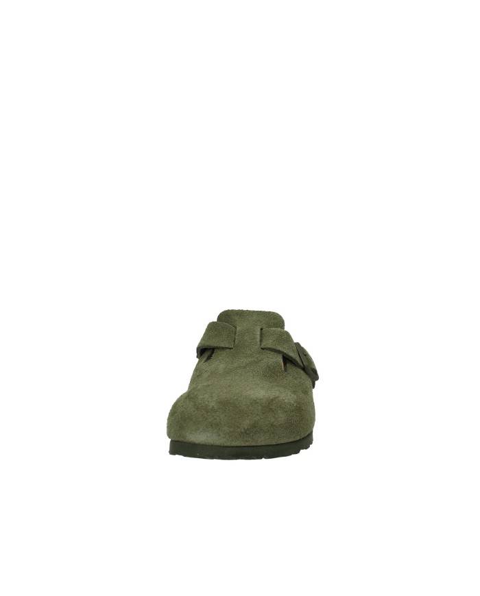 Birkenstock Boston.1024714 Sabto Boston in camoscio Verde Timo Birkenstock Boston.1024714 Sabto Boston in camoscio Verde Timo