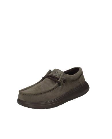 Hey Dude Shoes Wally comf.2ku Mocassino da uomo stile Ingegnere in camoscio premium Taupe Hey Dude Shoes Wally comf.2ku Mocassino da uomo stile Ingegnere in camoscio premium Taupe
