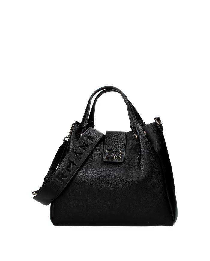 Ermanno Scervino 12401986 Borsa a spalla e a mano in ecopelle Nero Ermanno Scervino 12401986 Borsa a spalla e a mano in ecopelle Nero