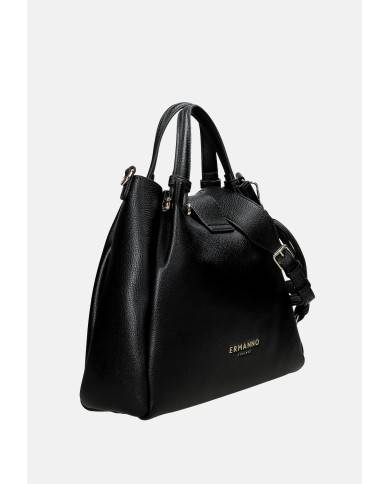 Ermanno Scervino 12401986 Borsa a spalla e a mano in ecopelle Nero Ermanno Scervino 12401986 Borsa a spalla e a mano in ecopelle Nero