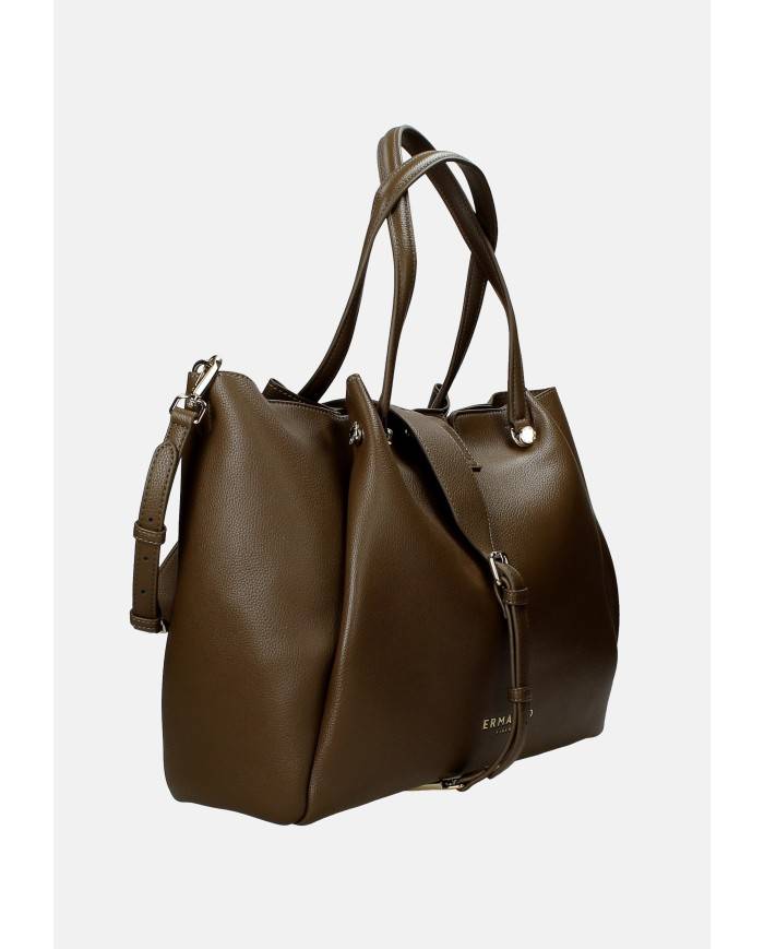 Ermanno Scervino 12401984 Borsa a spalla large in ecopelle Taupe Ermanno Scervino 12401984 Borsa a spalla large in ecopelle Taupe