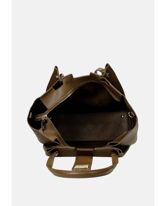 Ermanno Scervino 12401984 Borsa a spalla large in ecopelle Taupe Ermanno Scervino 12401984 Borsa a spalla large in ecopelle Taupe