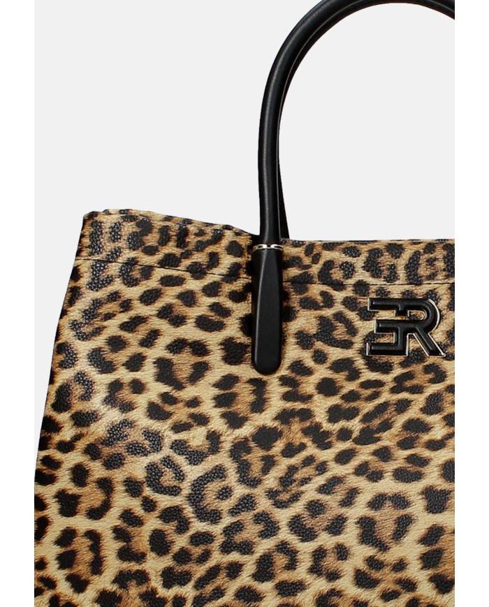 Ermanno Scervino 12402021 Borsa Large in ecopelle Leopardo