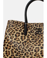 Ermanno Scervino 12402021 Borsa Large in ecopelle Leopardo