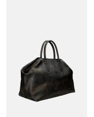 Ash Jacqueline.06 Borsa grande a mano e a tracolla in pelle camouflage Verde Militare