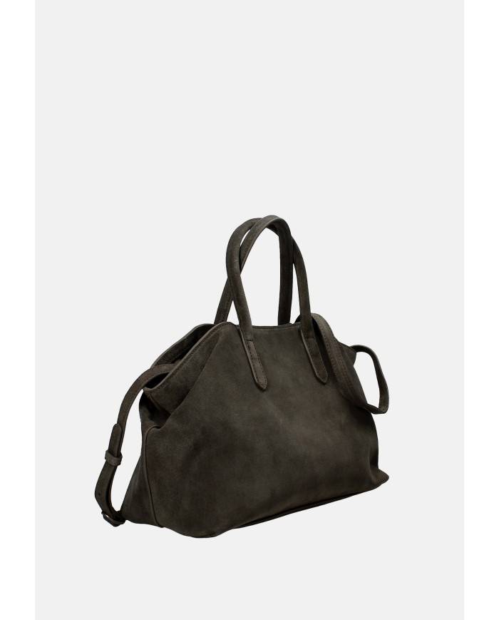 Ash Justine 05 Borsa a mano e a tracolla in camoscio Grigio