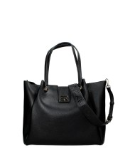 Ermanno Scervino 12401984 Borsa media a spalla e tracolla in ecopelle Nero