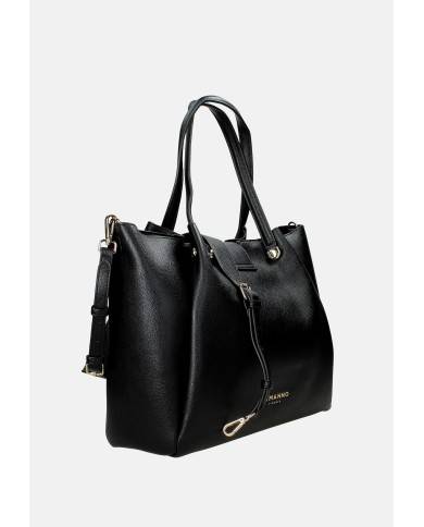Ermanno Scervino 12401984 Borsa media a spalla e tracolla in ecopelle Nero