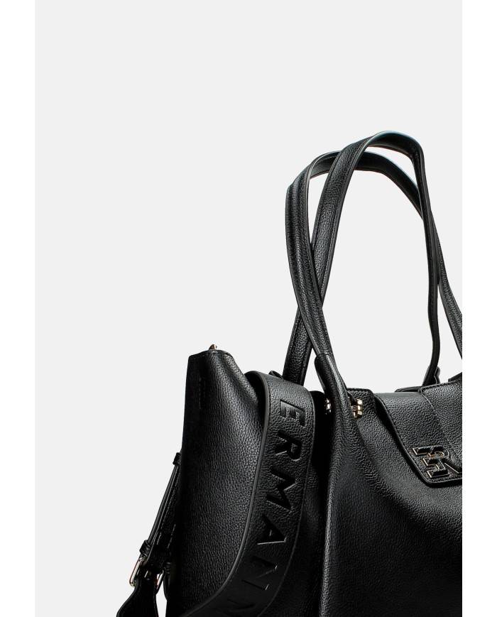 Ermanno Scervino 12401984 Borsa media a spalla e tracolla in ecopelle Nero Ermanno Scervino 12401984 Borsa media a spalla e tracolla in ecopelle Nero