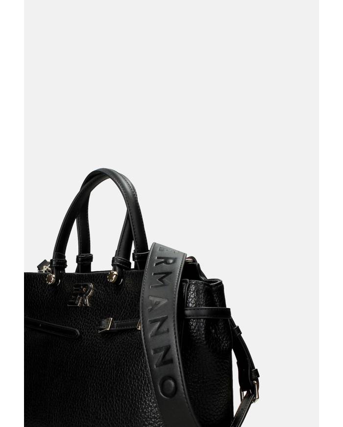 Ermanno Scervino 12401973 Borsa Large semirigida in ecopelle Nero