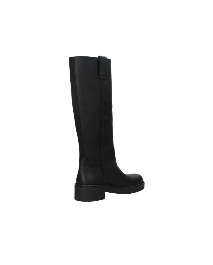 The Icona Polo40 Stivale tubolare stile equestre in nabuk Nero