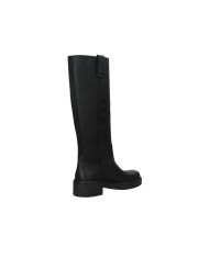 The Icona Polo40 Stivale tubolare stile equestre in nabuk Nero