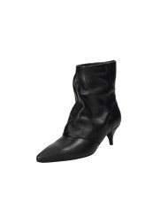 The Icona Sarah25 Tronchetto ghetta in pelle Nero