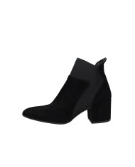 UAU c41 Tronchetto con elastico in pelle Nero