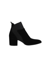 UAU c41 Tronchetto con elastico in pelle Nero