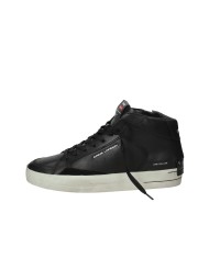 Crime London Sk8 Delux Mid.18152 Sneaker alta in pelle di vitello Nero