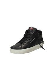 Crime London Sk8 Delux Mid.18152 Sneaker alta in pelle di vitello Nero