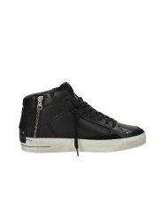 Crime London Sk8 Delux Mid.18152 Sneaker alta in pelle di vitello Nero