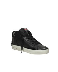 Crime London Sk8 Delux Mid.18152 Sneaker alta in pelle di vitello Nero