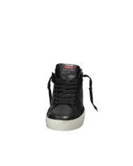 Crime London Sk8 Delux Mid.18152 Sneaker alta in pelle di vitello Nero