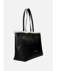 Ermanno Scervino 12401988 Borsa Large con ecopelliccia e in ecopelle Nero