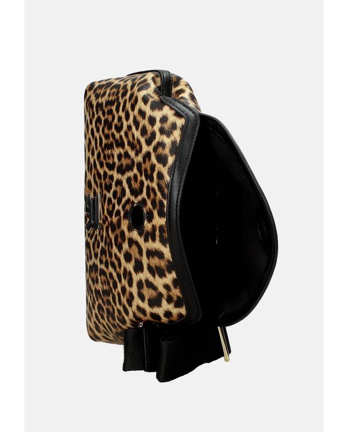 Ermanno Firenze 12402023 Borsa a mano e tracolla in ecopelle Leopardo