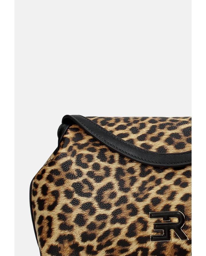 Ermanno Firenze 12402023 Borsa a mano e tracolla in ecopelle Leopardo