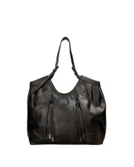 Ash Fiona Borsa donna due manici in vera pelle Grigio Scuro