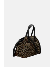 Ash Justine Borsa a mano e a tracolla in cavallino Verde Militare