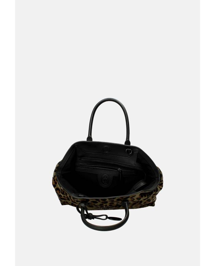 Ash Justine Borsa a mano e a tracolla in cavallino Verde Militare